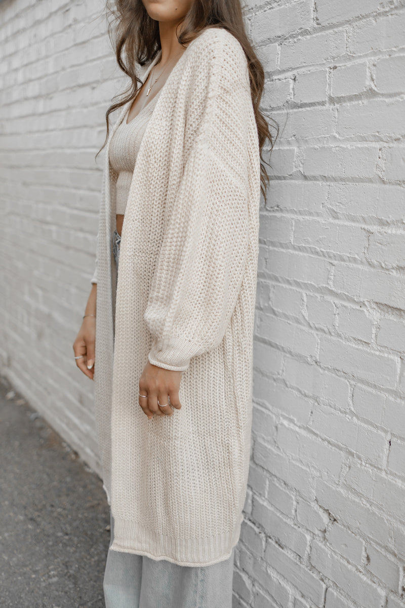 Beige Xavier Cardigan – Easy Clothes North America