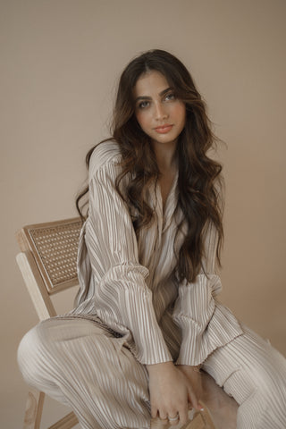 Lani Pewter Plisse set