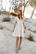 Ditsy gauze dress